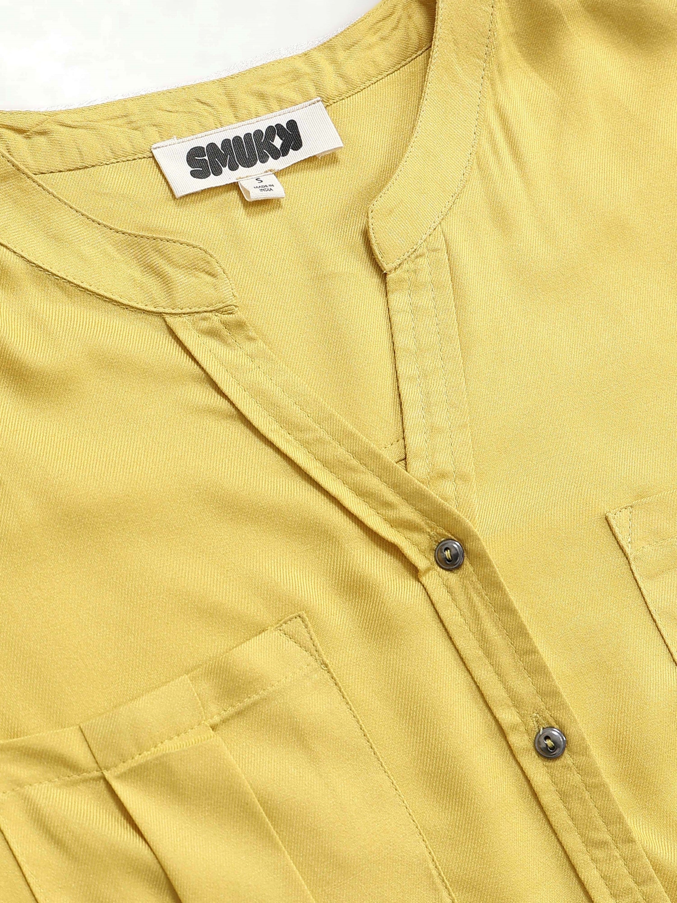 Women Yellow Casual Shirt