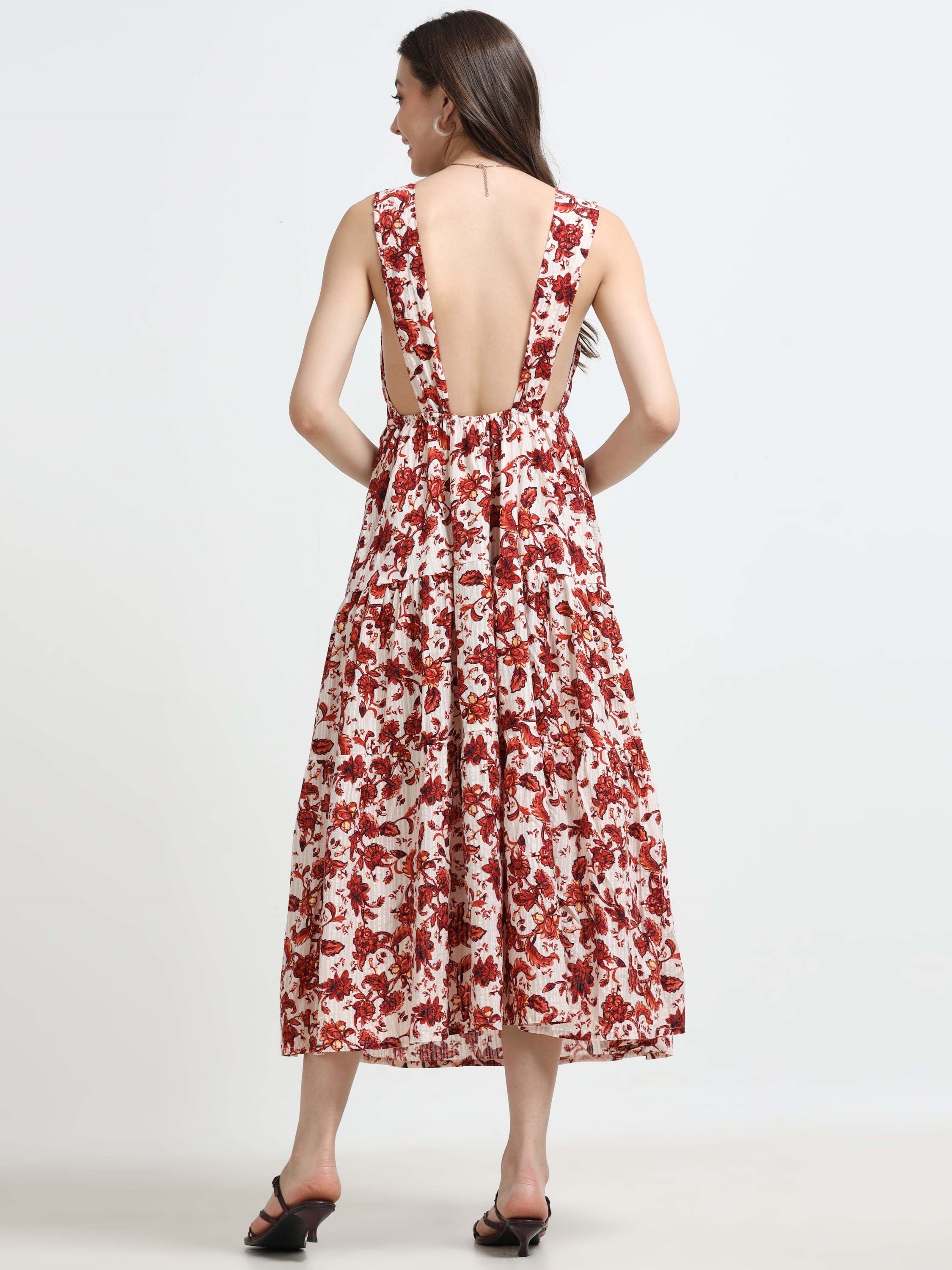 Women Floral Printed Maxi Dress