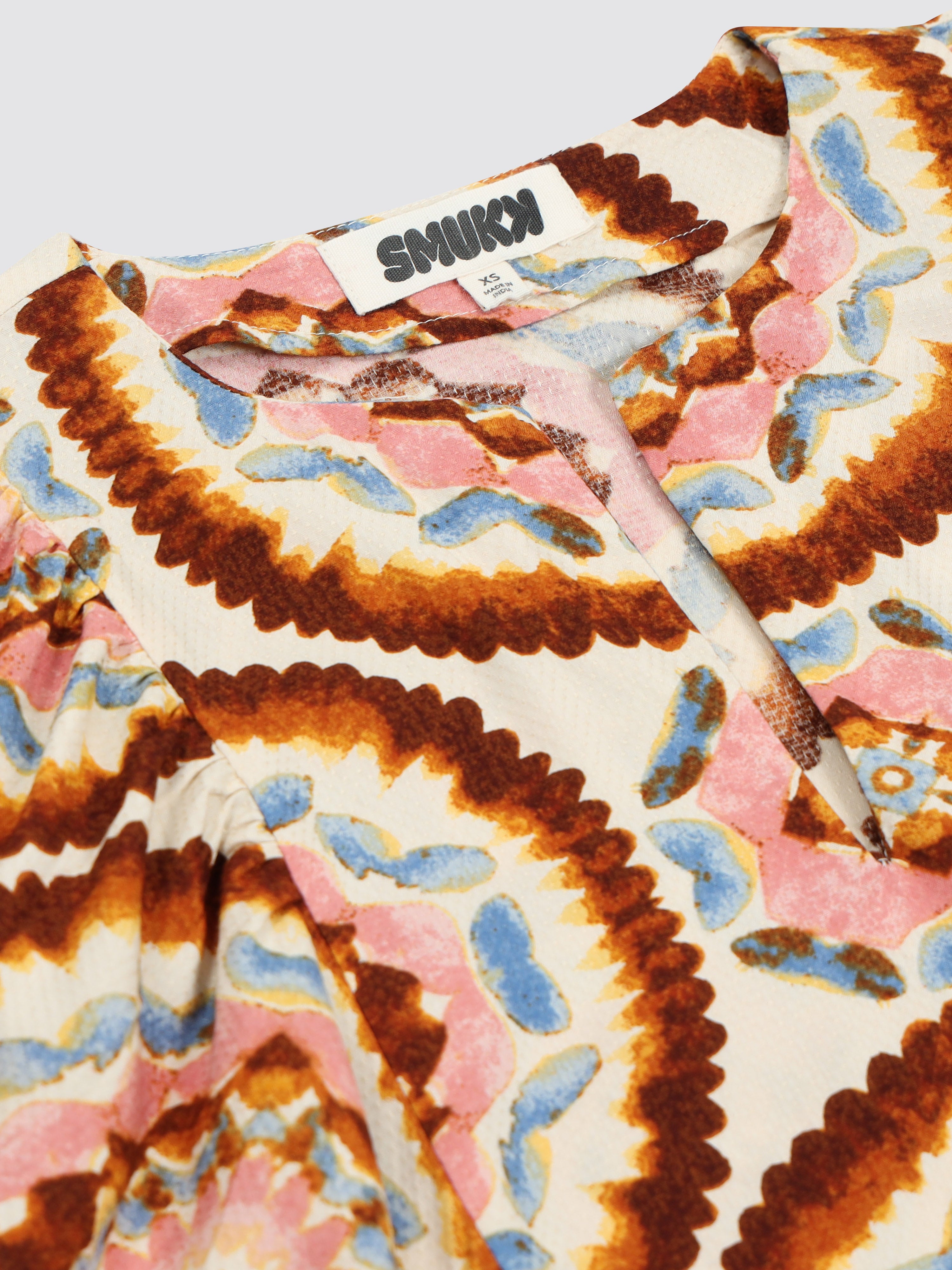 Women Boho Statement Print Relaxed Top