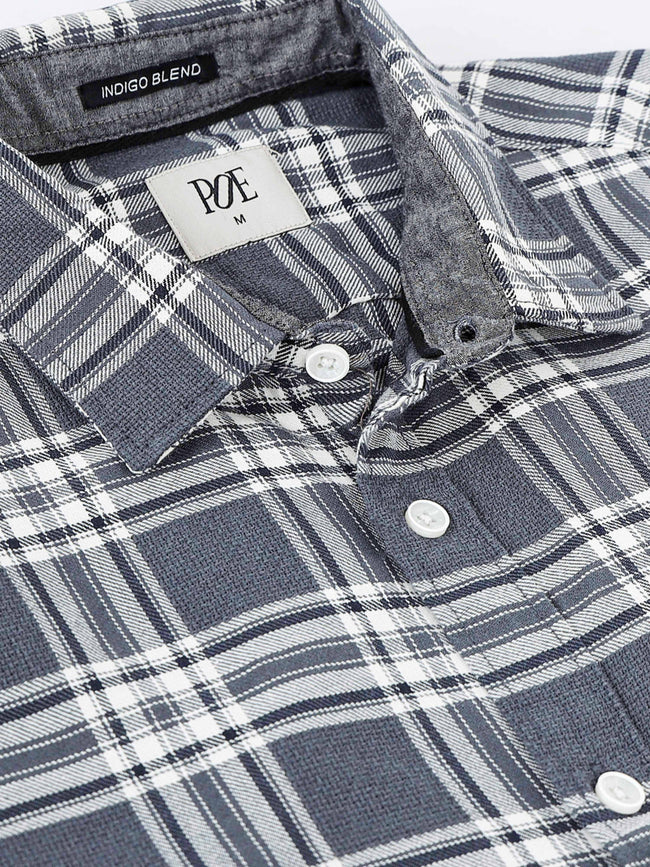 Men Marocco Textured Check Shirt