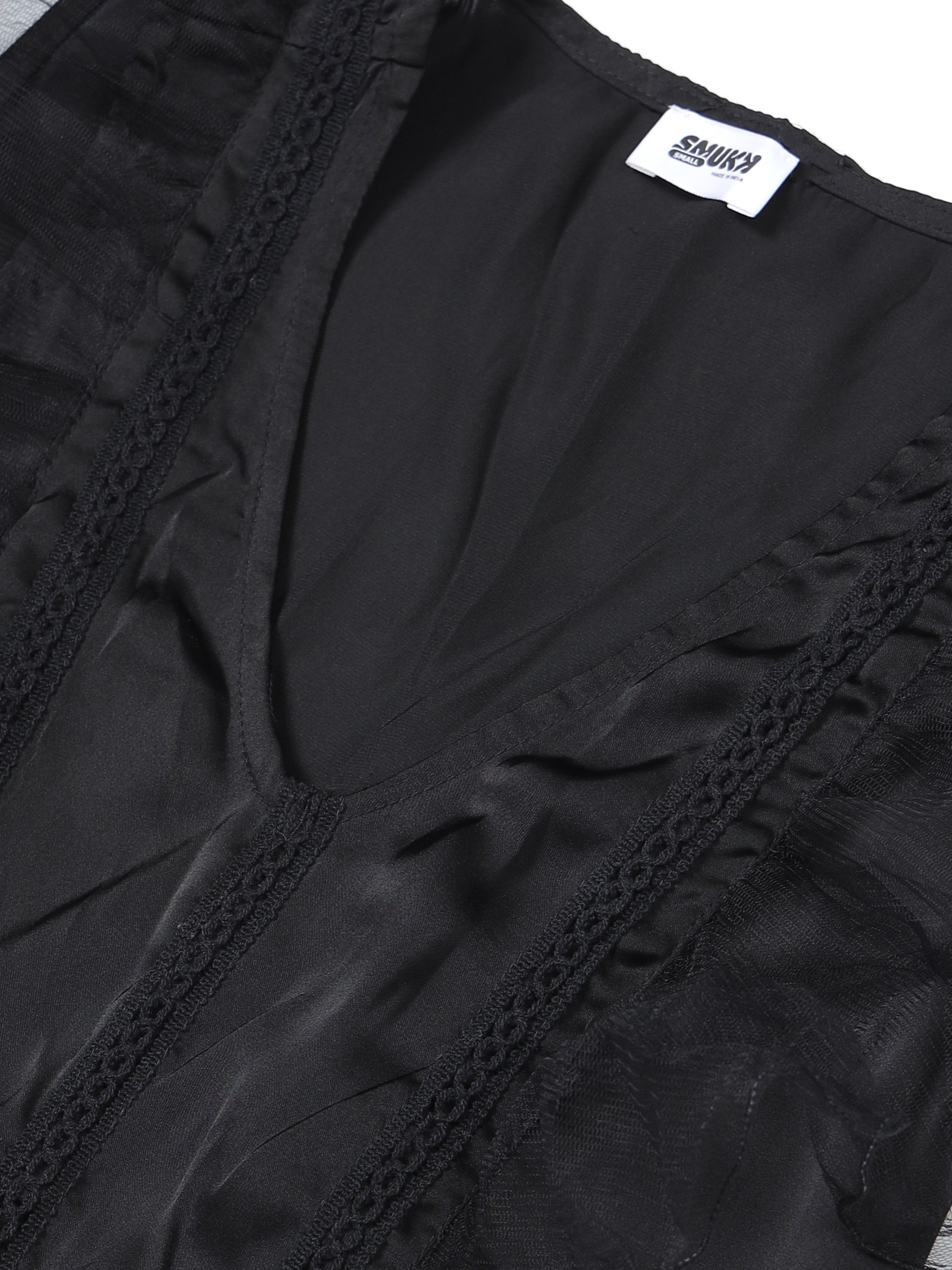 Women V- Neck Frill Fairy Top