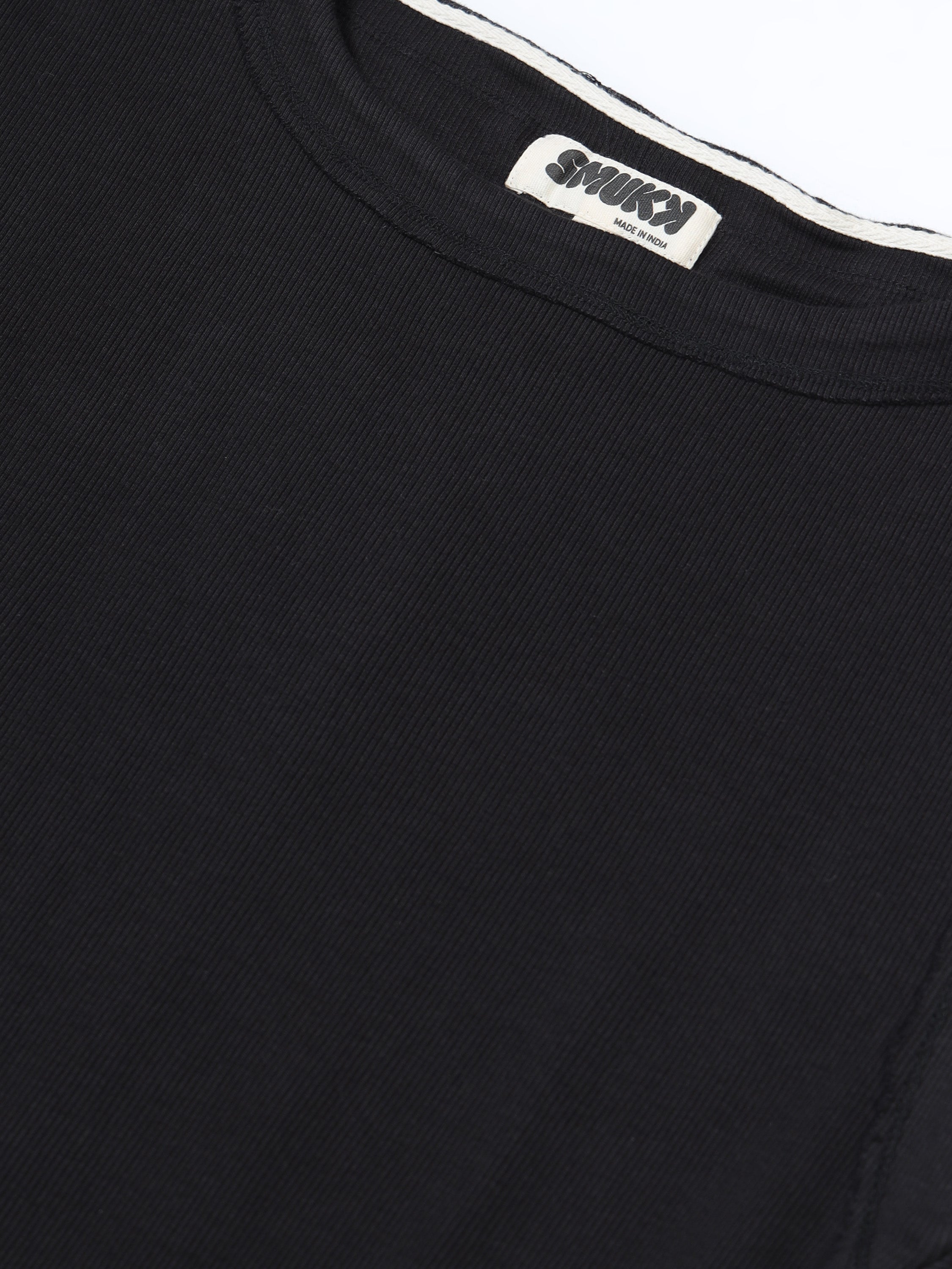 Women Black & White Peplum Dress