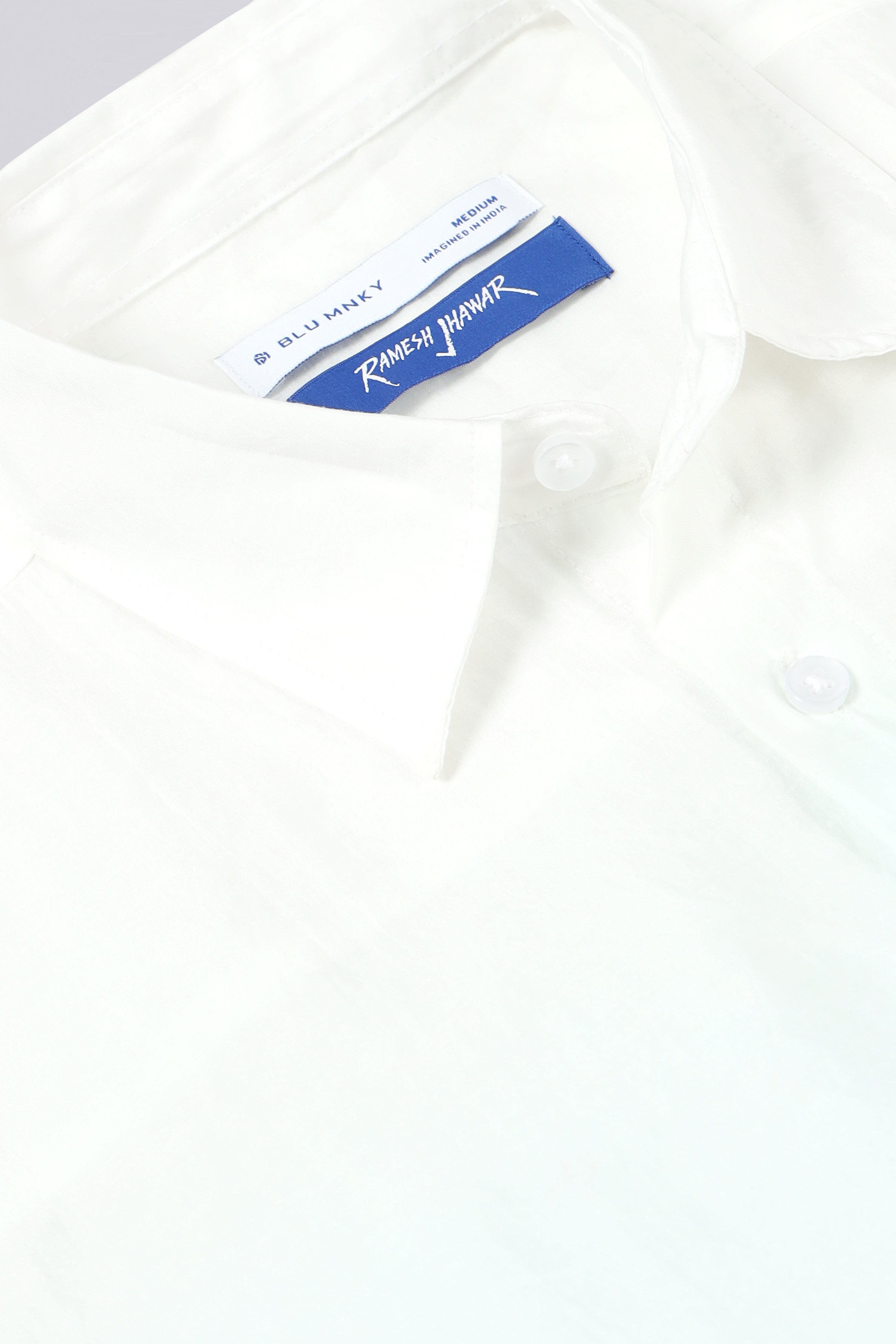 Men Blue Oversized Print Shirt