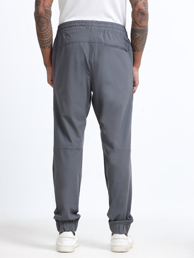 Men Grey Regular Fit Joggers