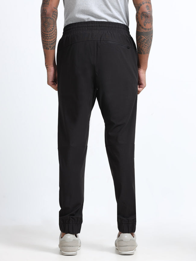 Men Black Regular Fit Joggers