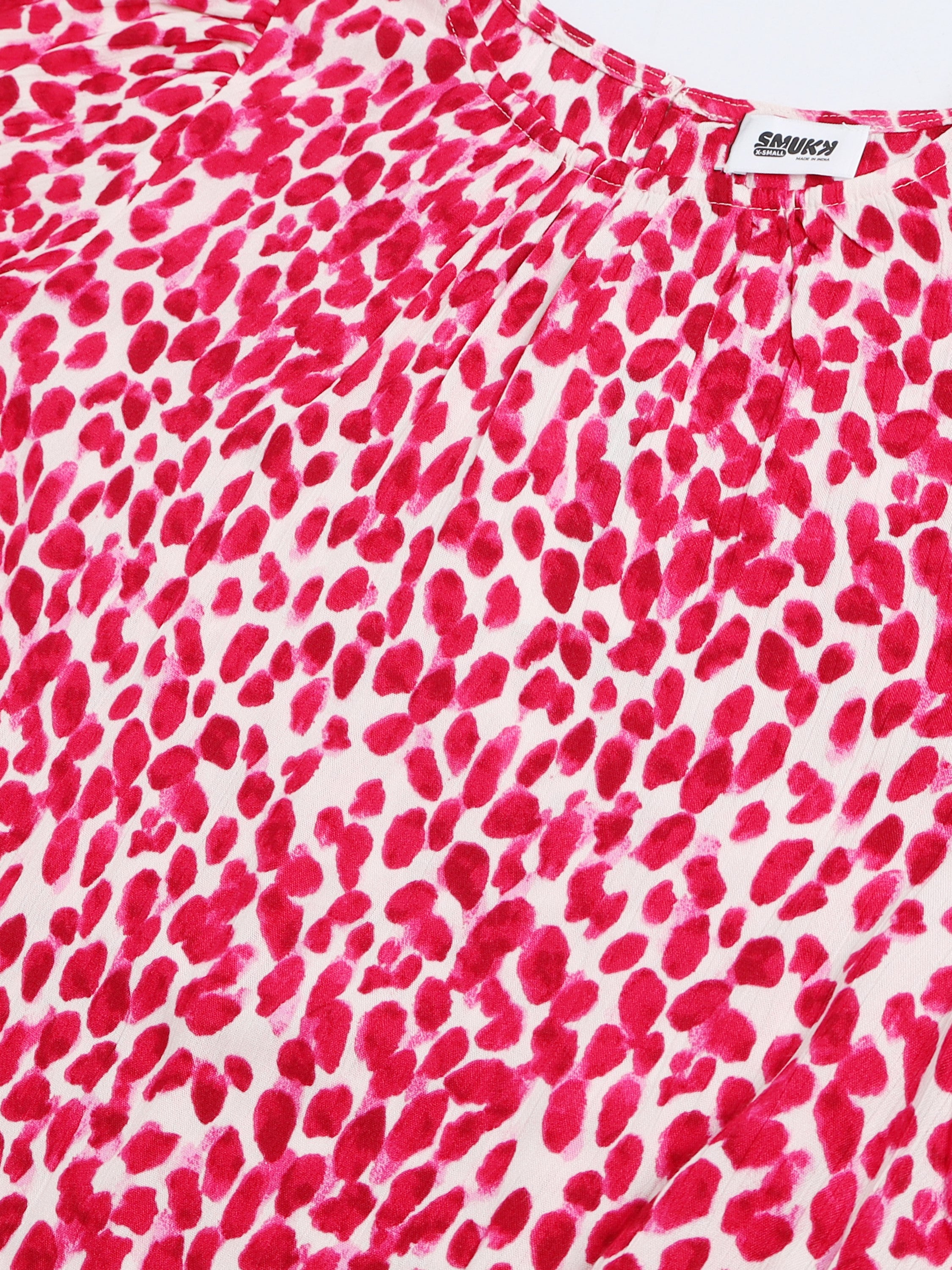 Women Viscose Pink Playful Top