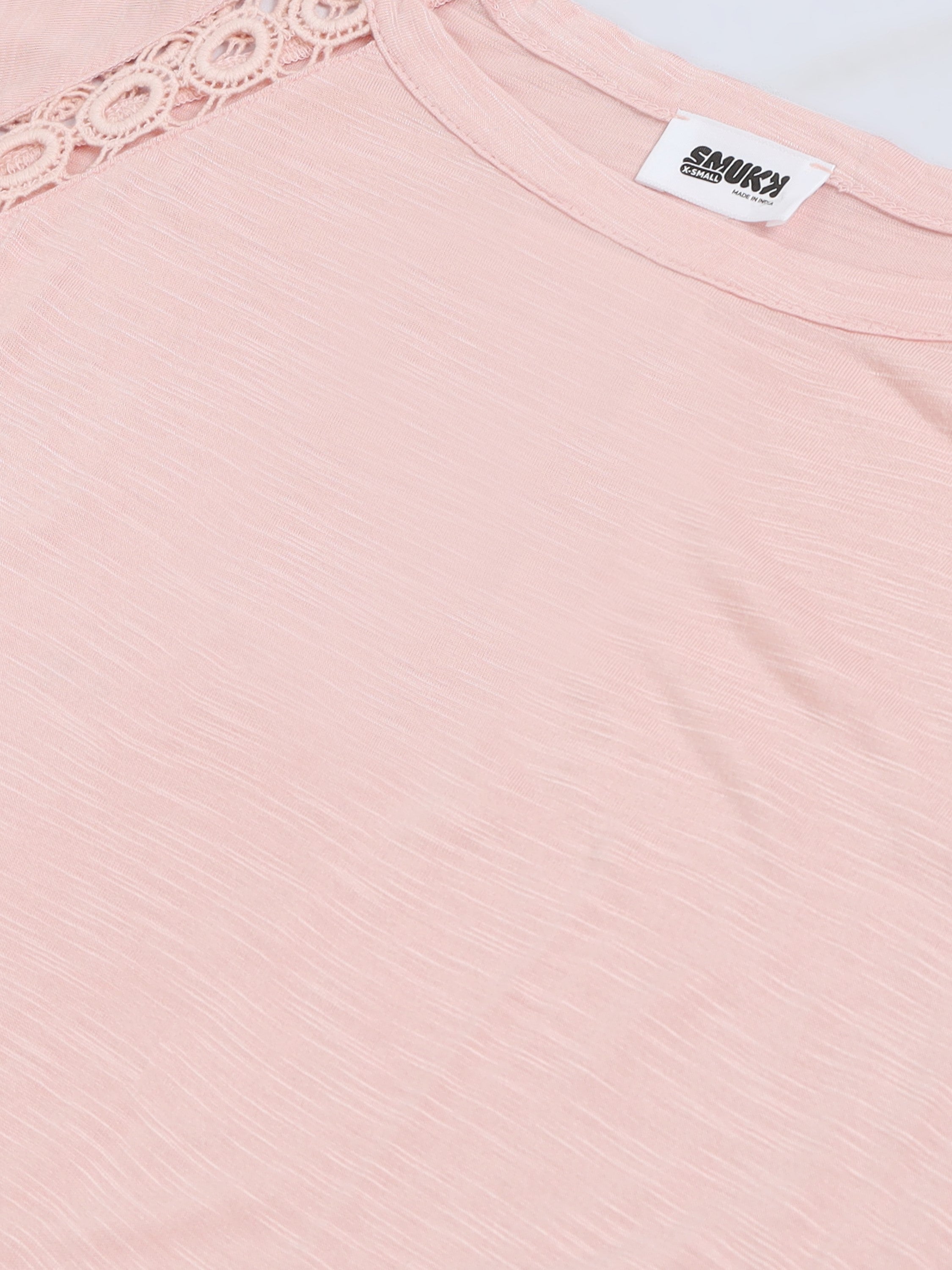 Women Peach Comfort Fit Top