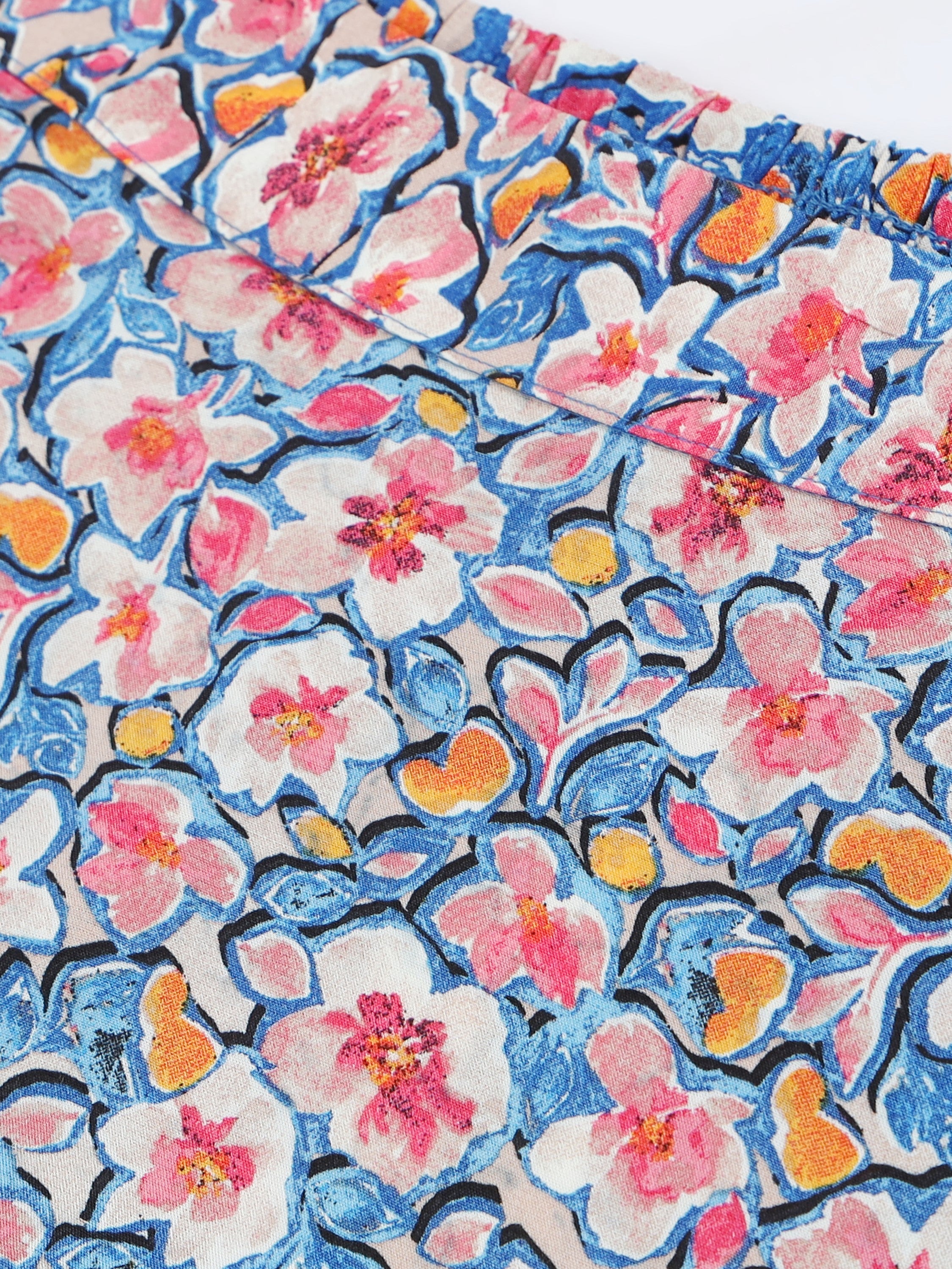 Women Layered Floral Print Skirt