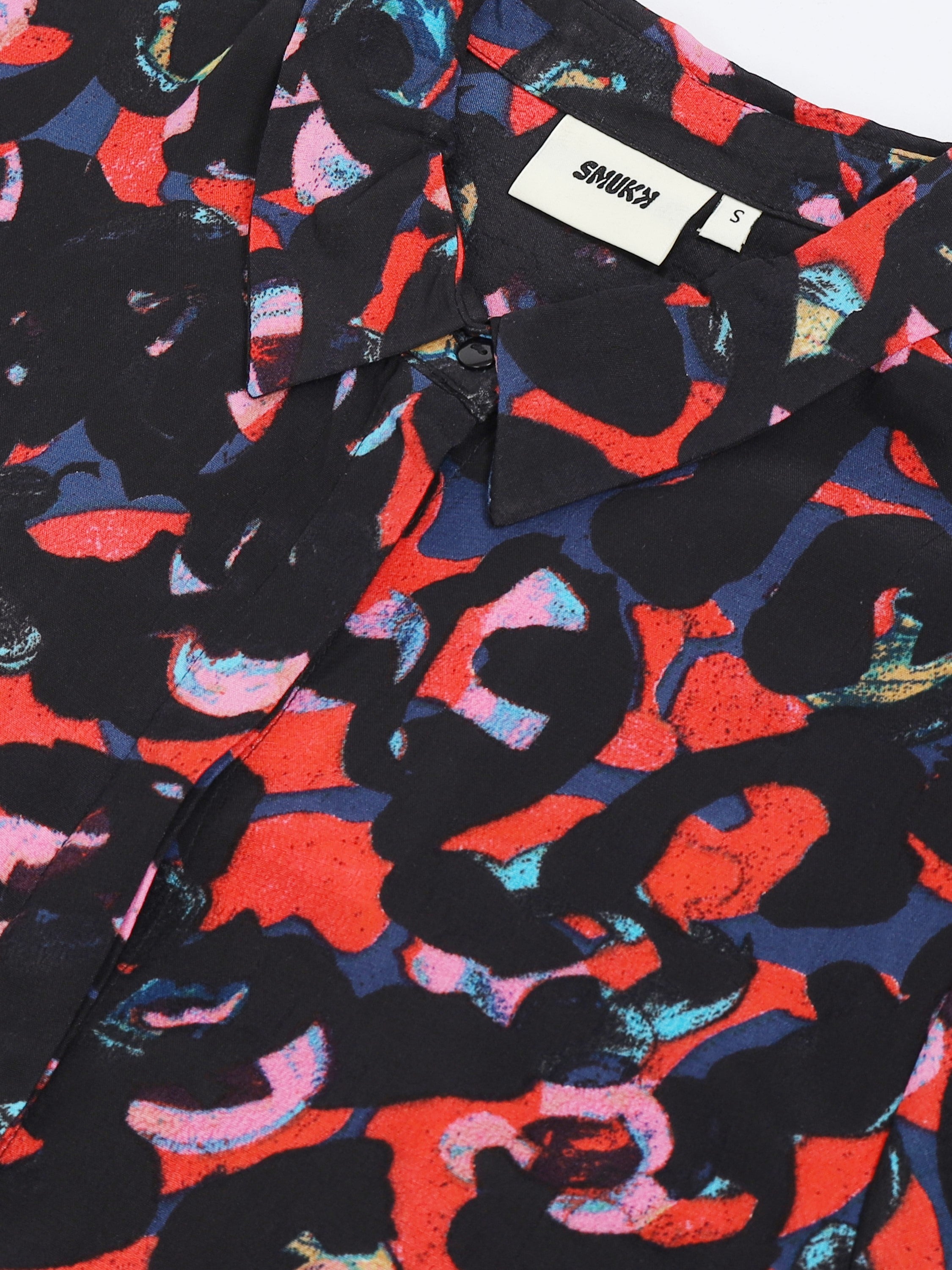 Women Viscose All Over Motif Shirt