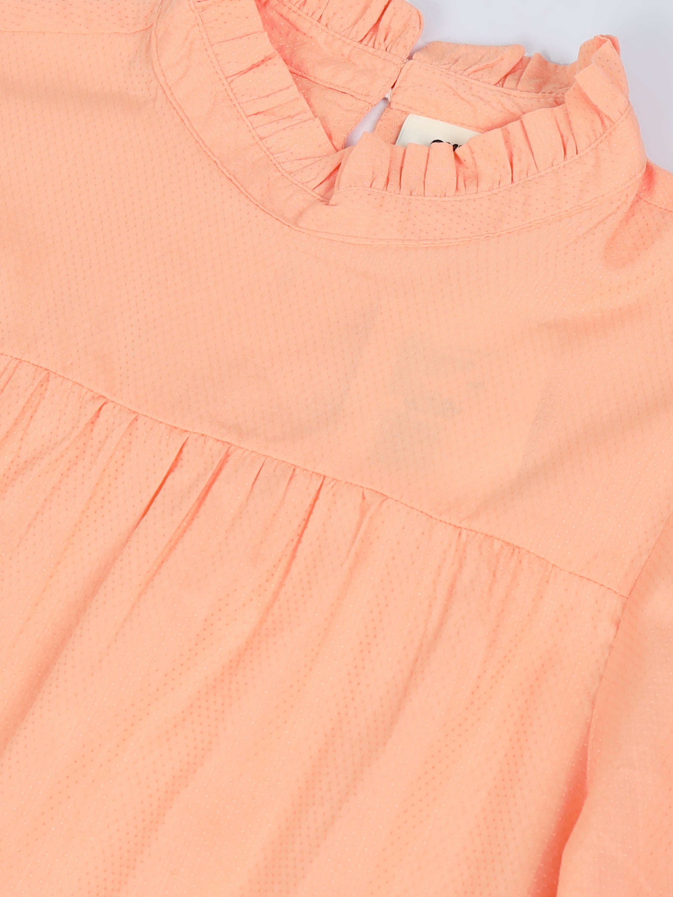 Women Puff Sleeve High Neck Top