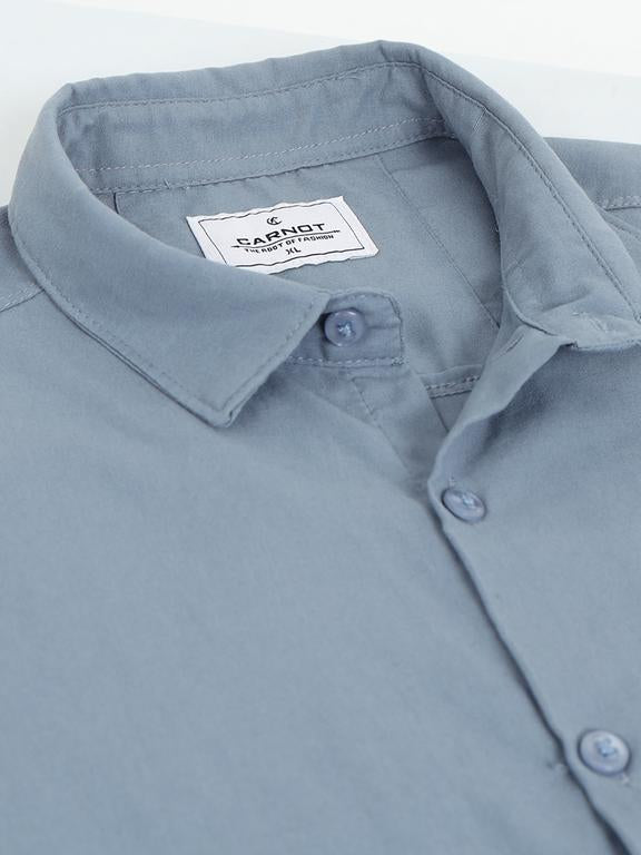 Men Blue Casual Shirt