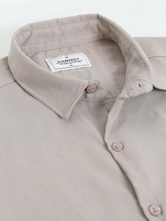 Men Grey Casual Shirt