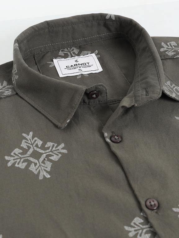 Men Green Casual Shirt