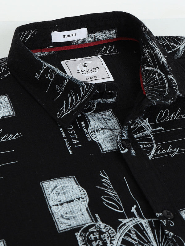 Men Black Casual Shirt