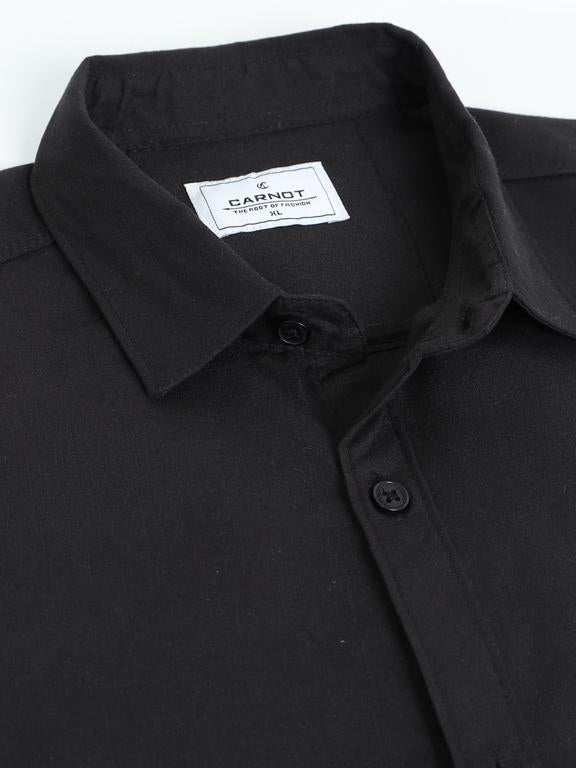 Men Black Casual Shirt