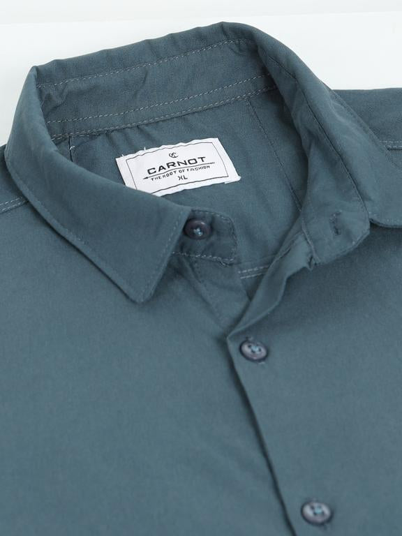 Men Green Casual Shirt
