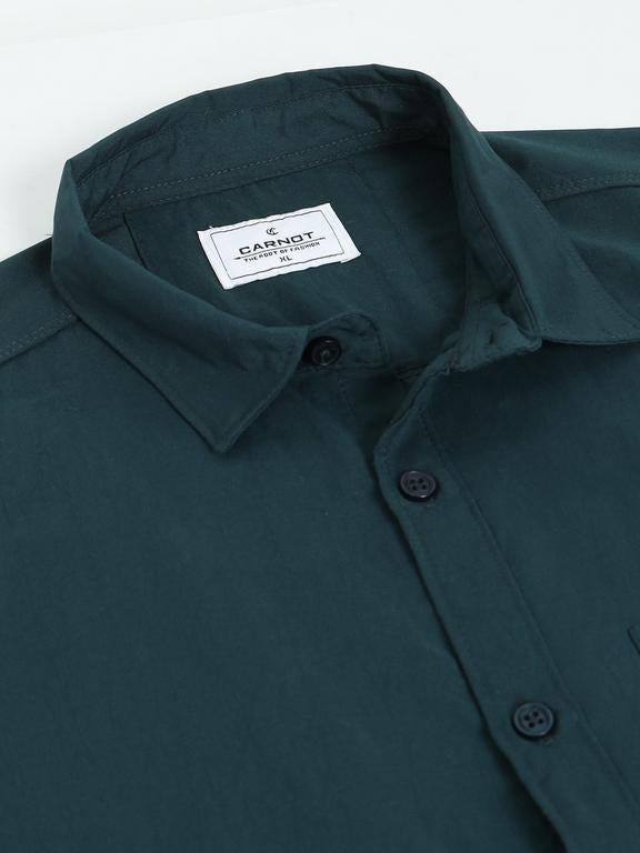 Men Green Casual Shirt