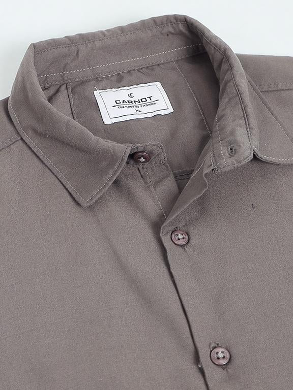 Men Grey Casual Shirt