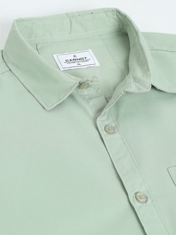 Men Green Casual Shirt