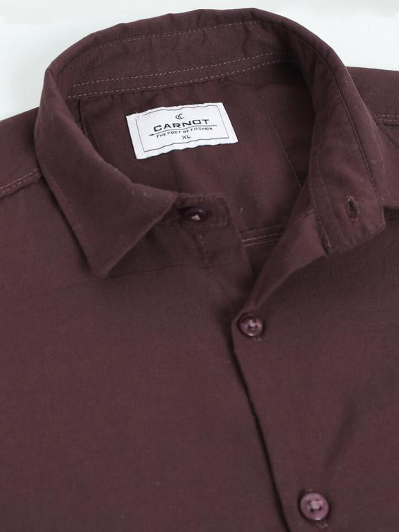 Men Maroon Casual Shirt