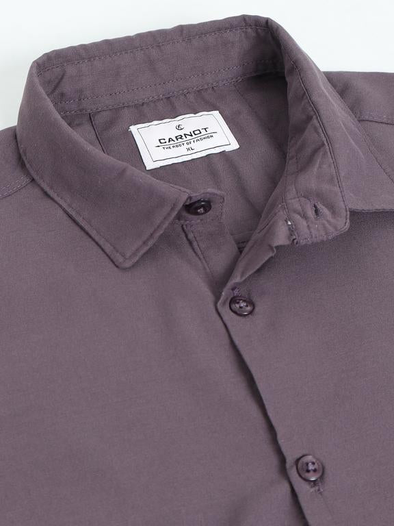 Men Purple Casual Shirt