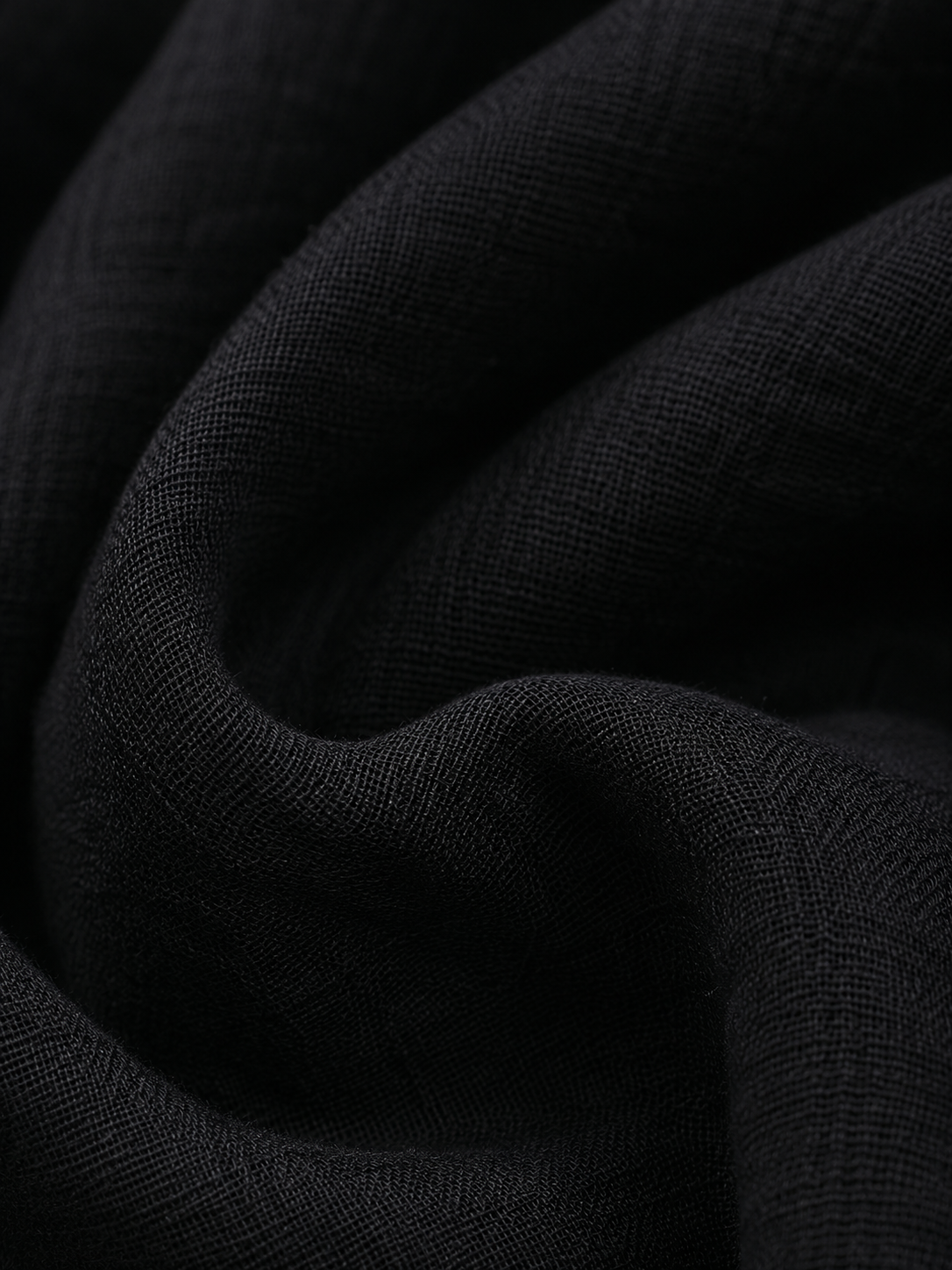 Women Black Ruffle Neck Top