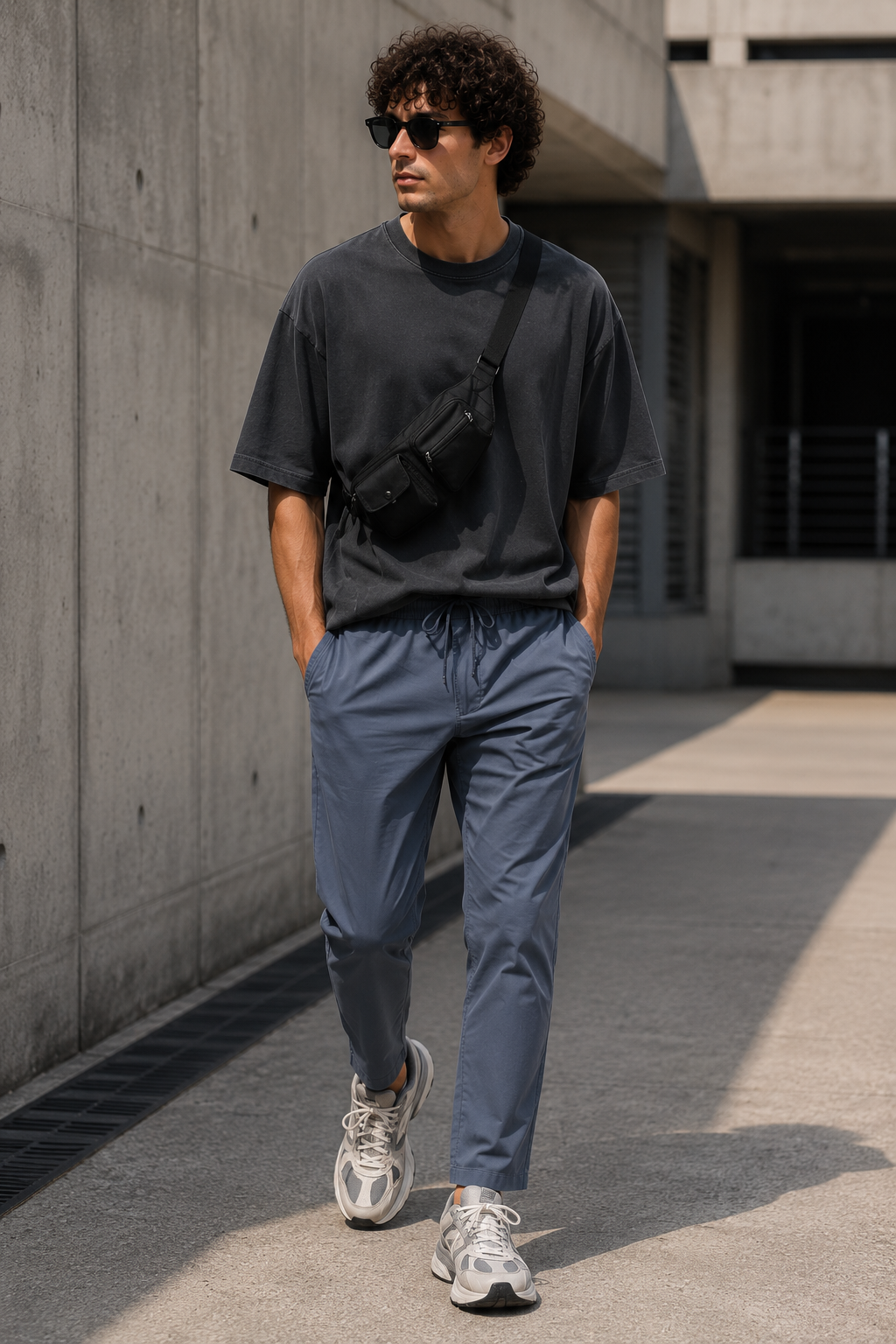 Men Grey Essential Comfort Pants