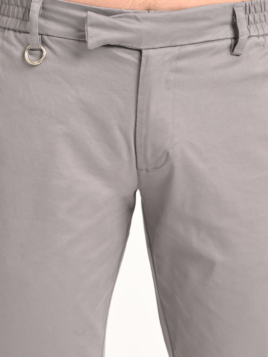 Men Stretch Trousers with Utility Pockets
