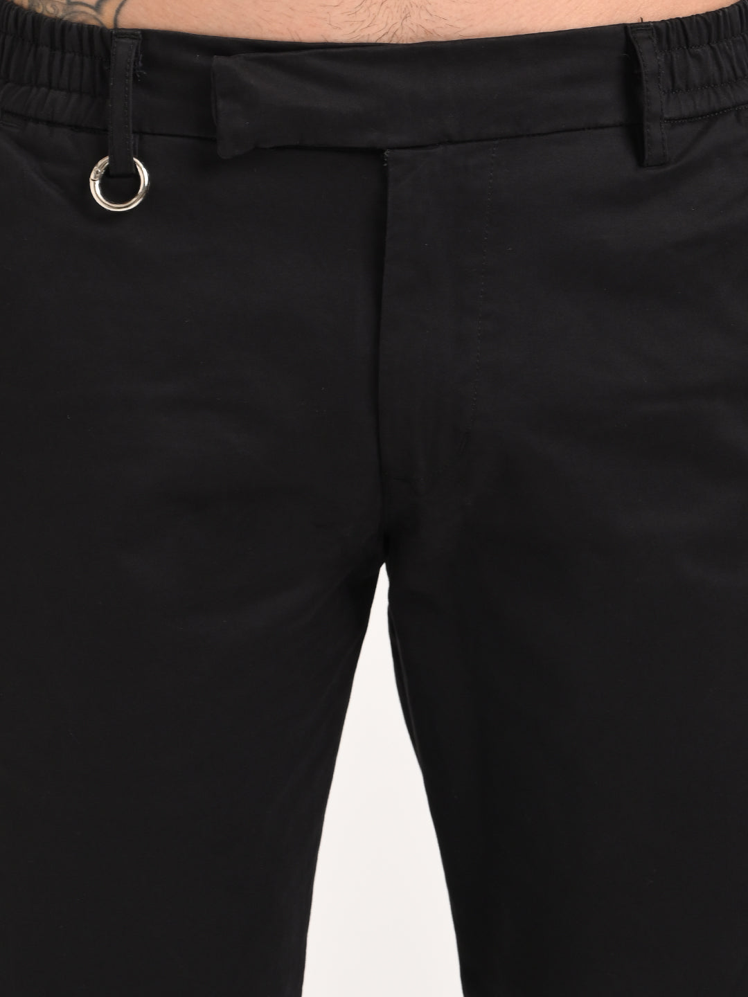 Men Stretch Trousers with Utility Pockets