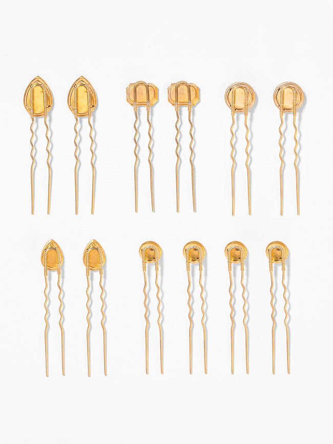 Multi Crystal Pins - Set of 12