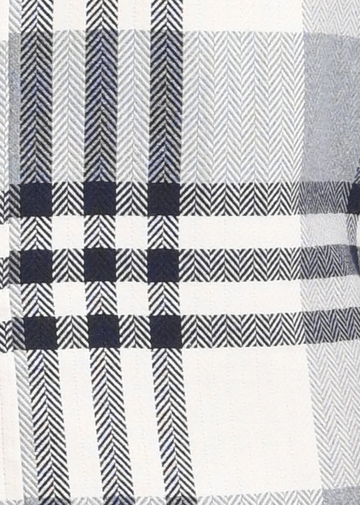 Men Grey Classic Bold Checked Shirt