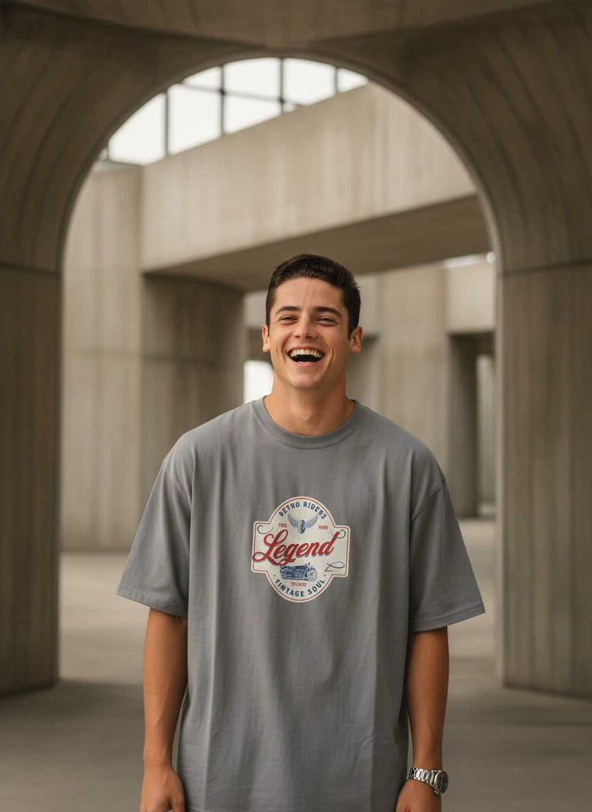 Men Oversized Cotton Printed T-Shirt