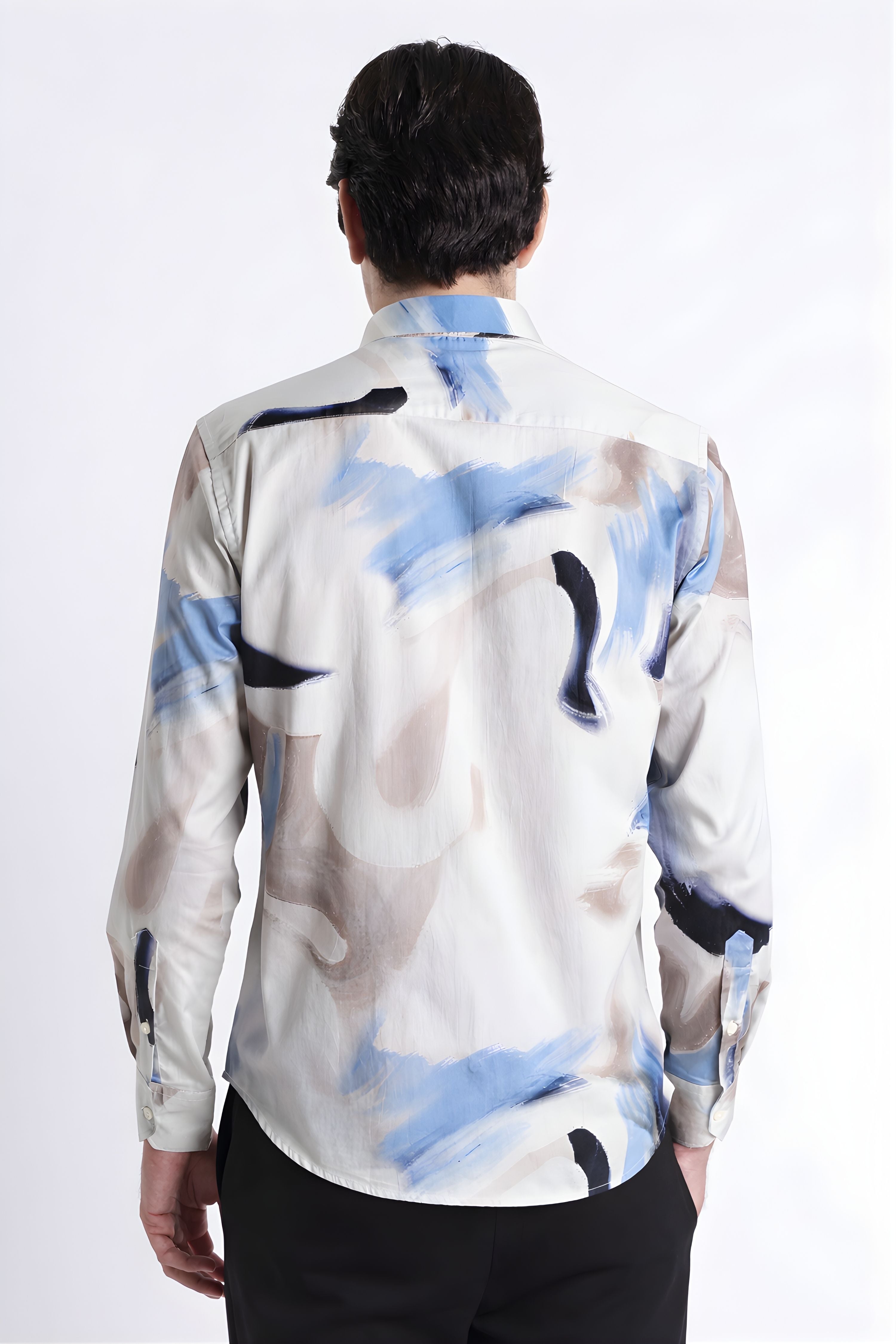 Men Refined Floral Digital Print Shirt