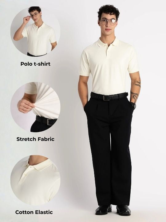 Men Premium Stretch Cotton Polo T-Shirt