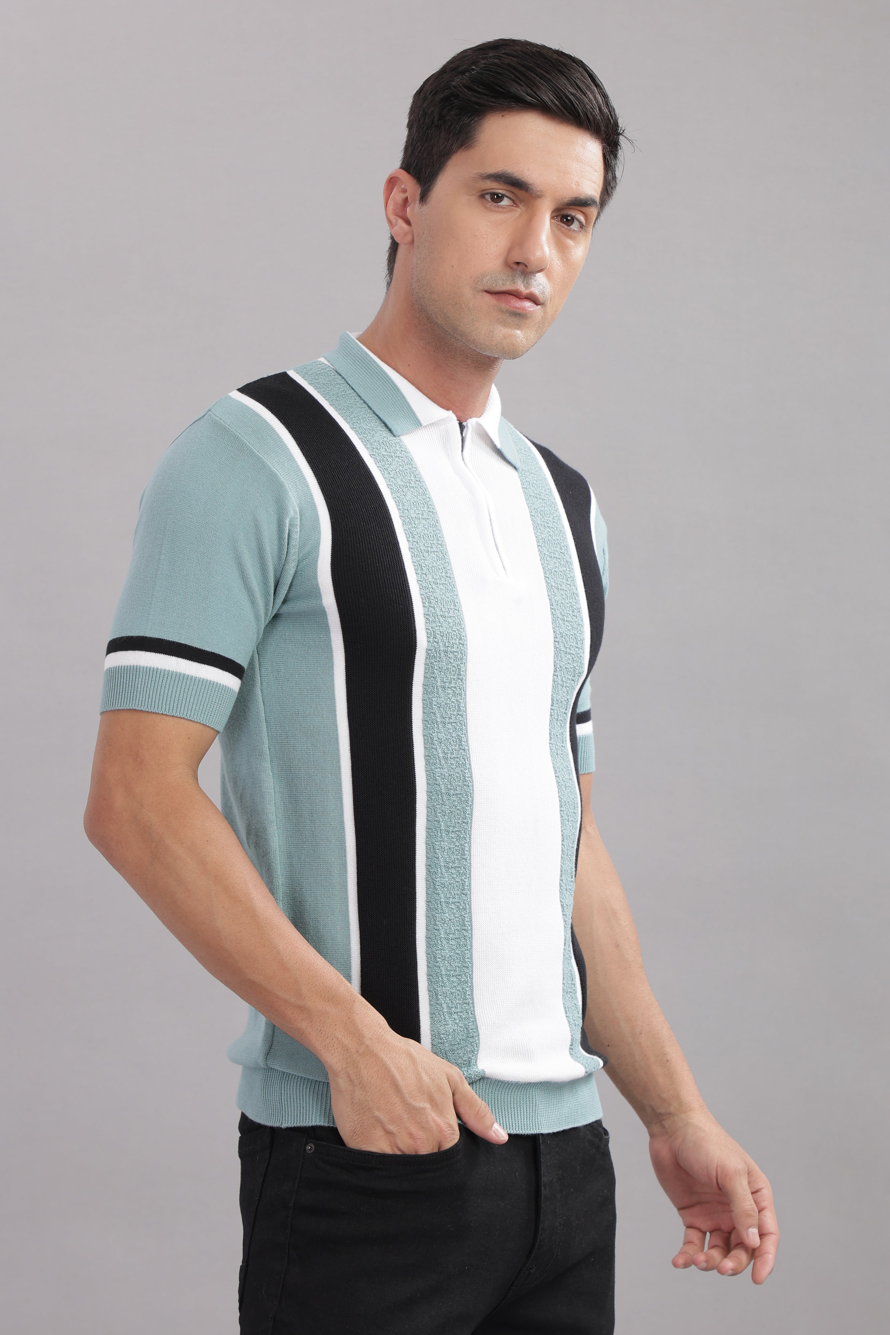 Men Multi Cotton Regular T-Shirt