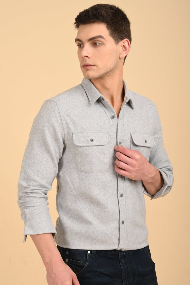 Men Georgia Melange Shirt Melange Style