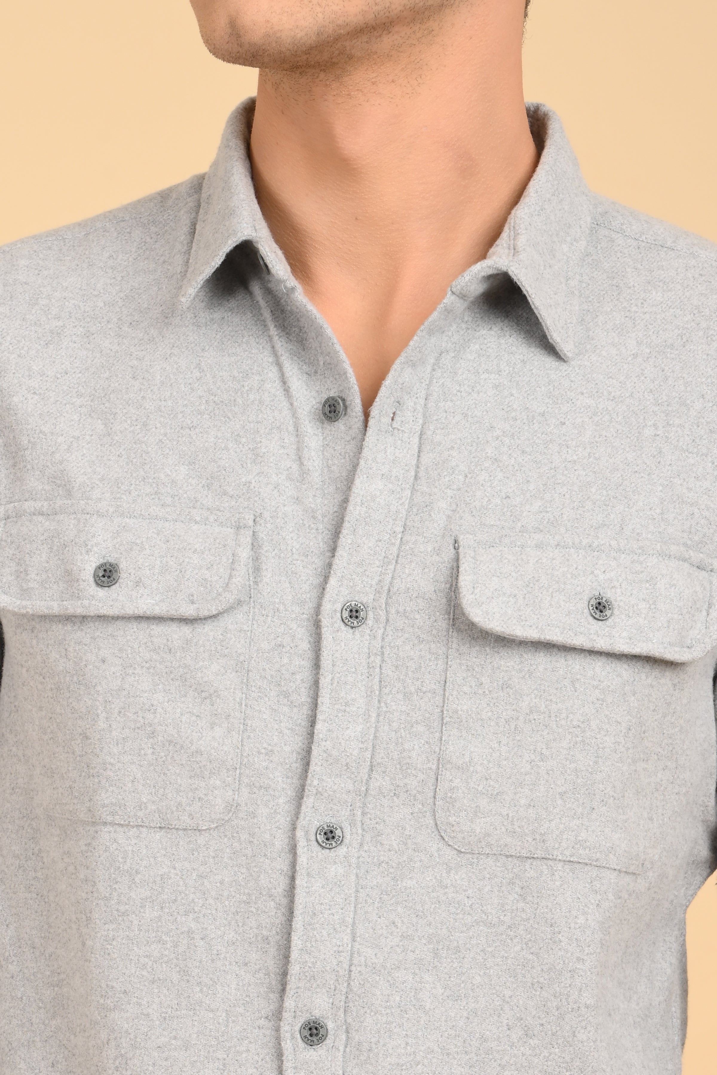 Men Georgia Melange Shirt Melange Style