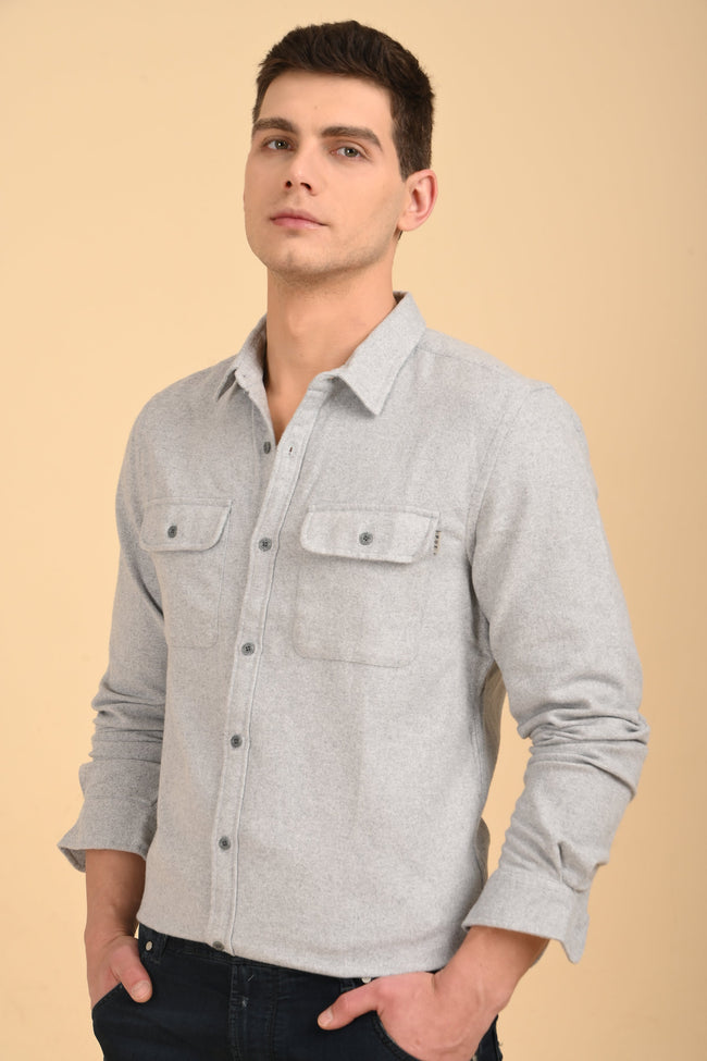 Men Georgia Melange Shirt Melange Style