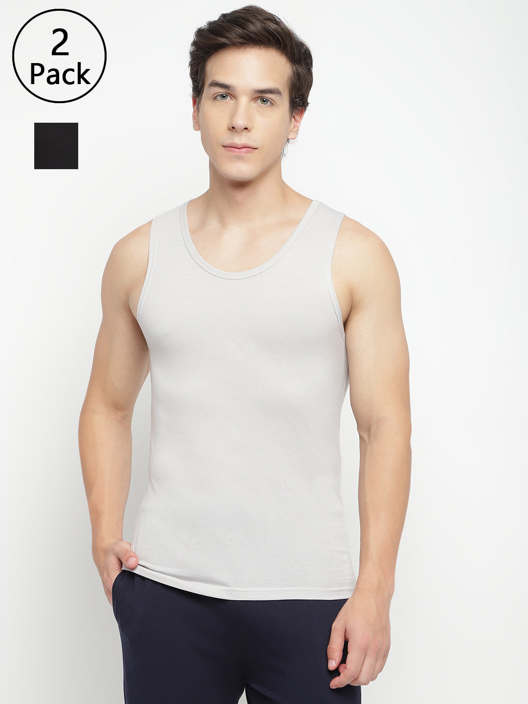 Men Broad Support Vest (Pack of 2)
