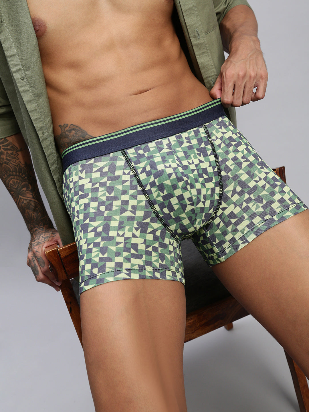 Men Pack of 2 Modal Printed Trunks
