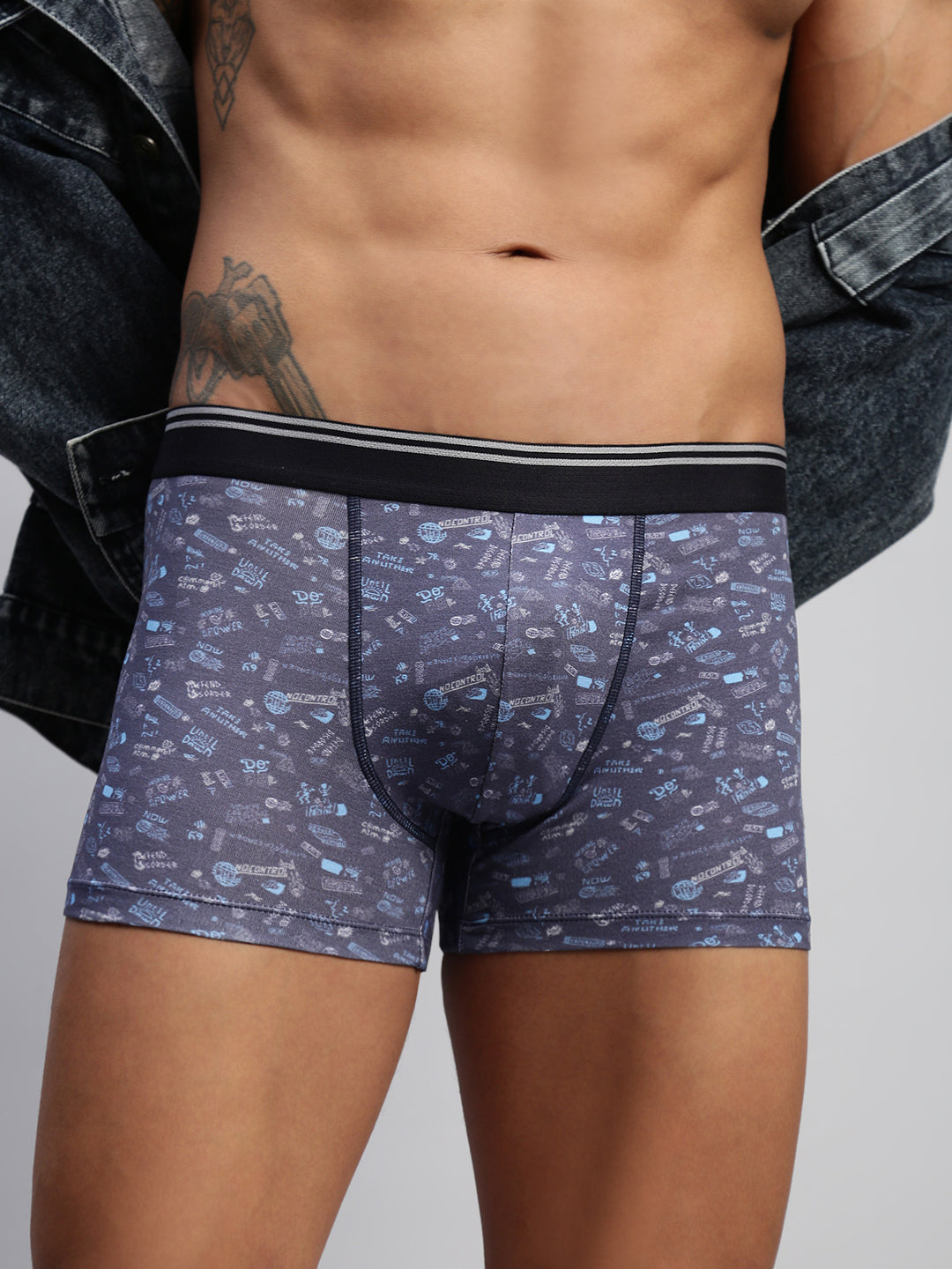 Men Pack of 2 Modal Printed Trunks