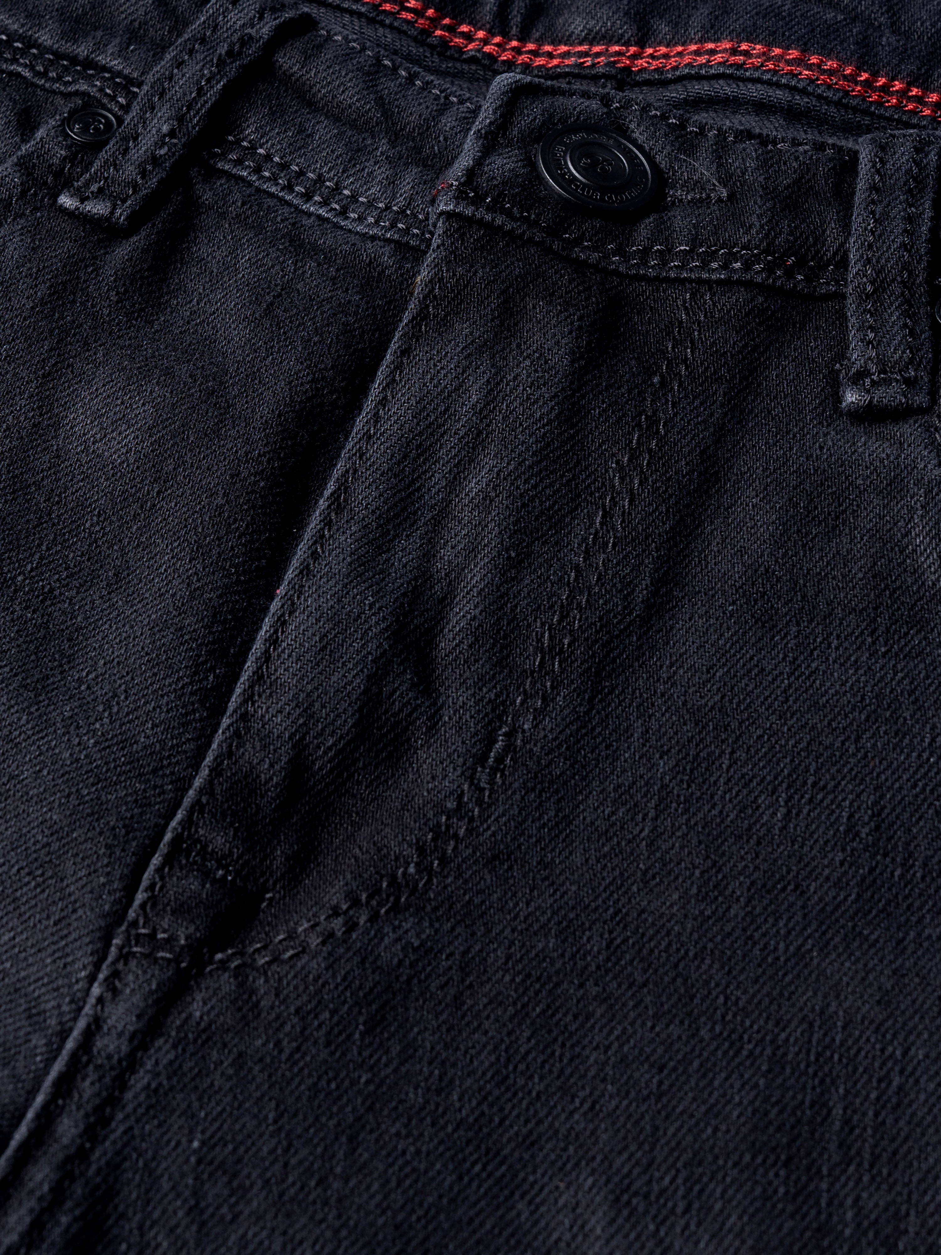 Men Black Regular Fit Jeans