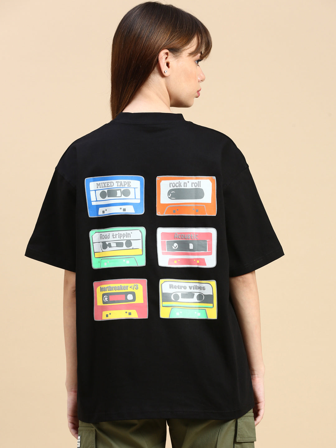 Unisex Black Vintage T-shirt