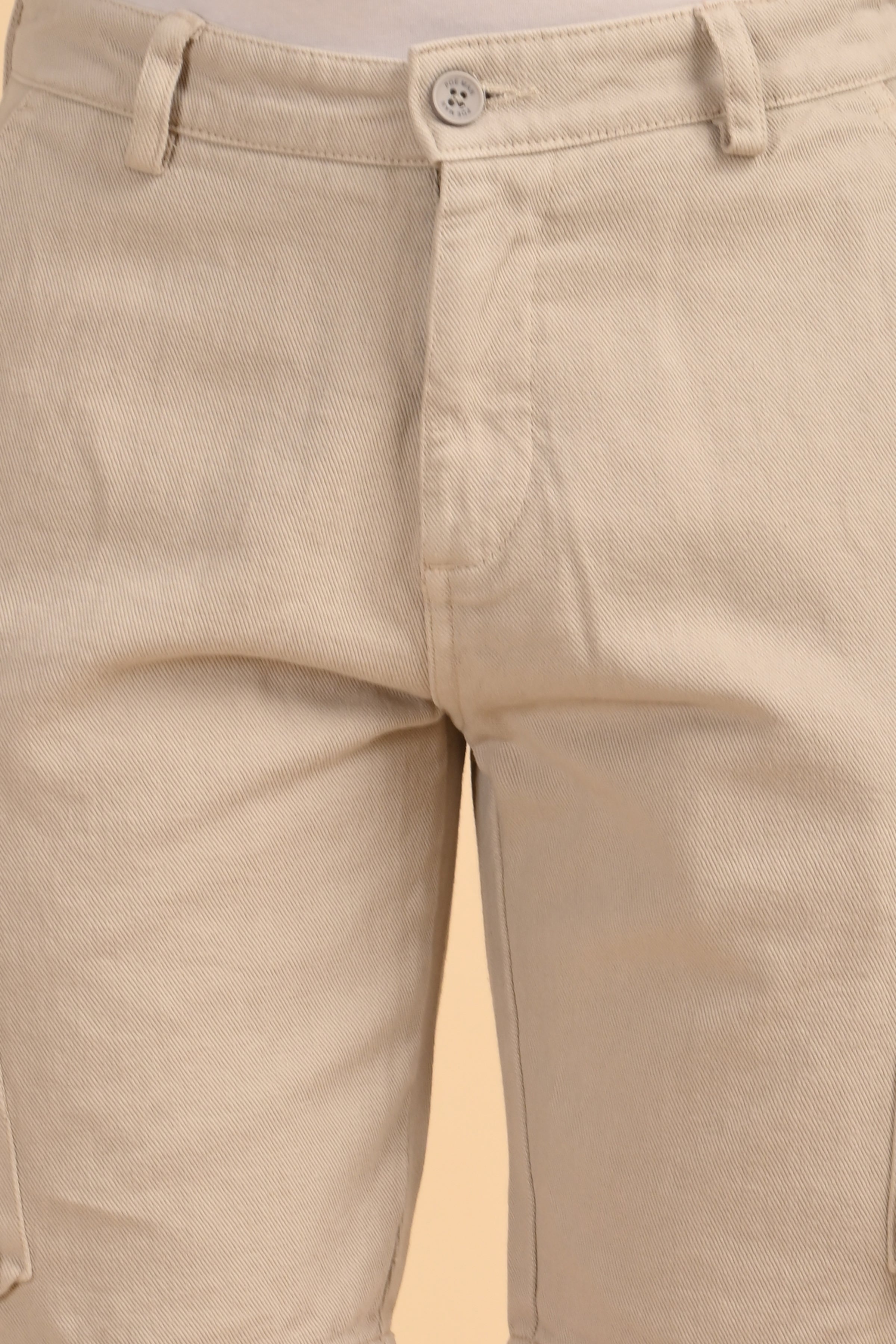 Men Tiptur Cotton Cargo Shorts Stone