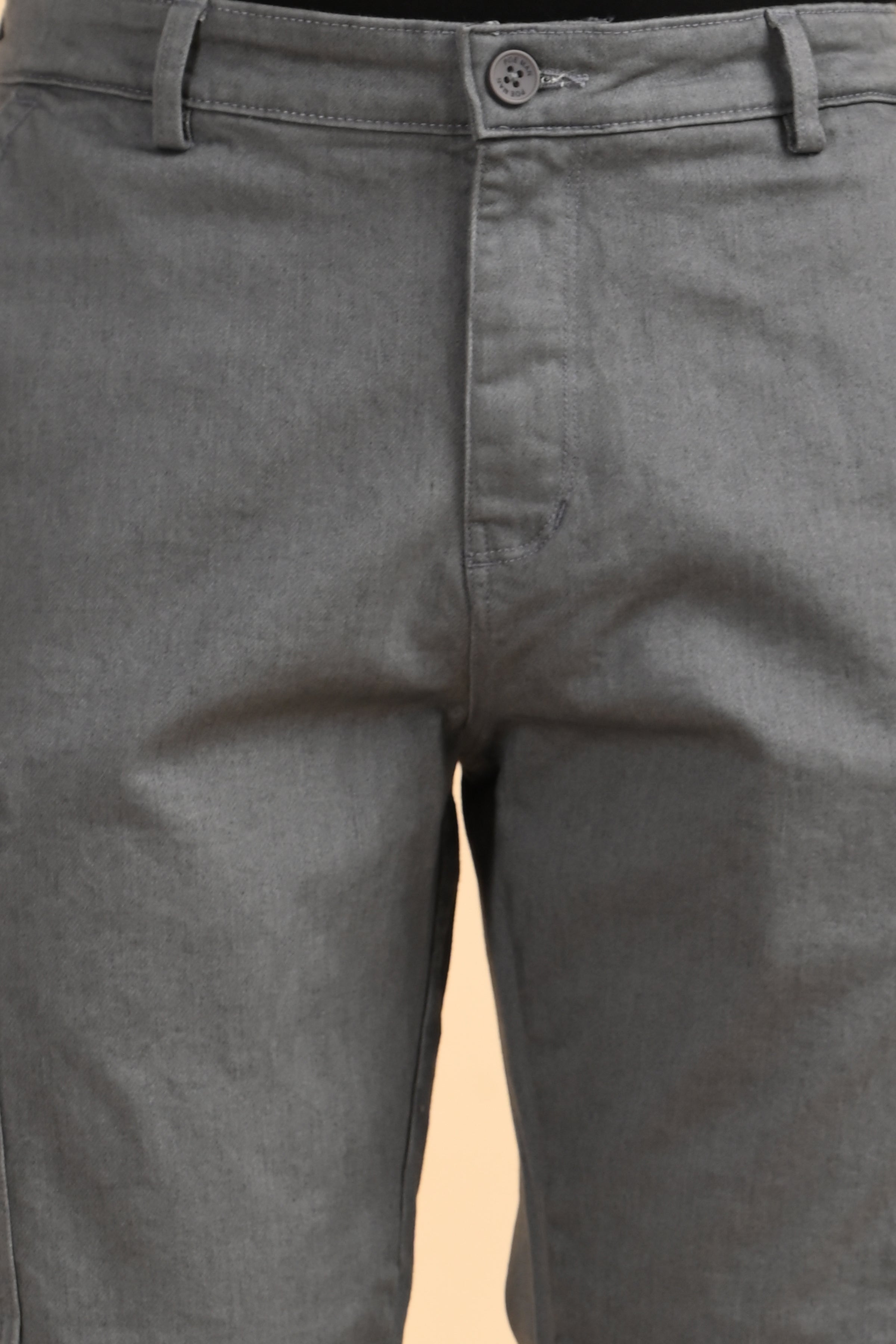 Men Denim Cargo Trousers