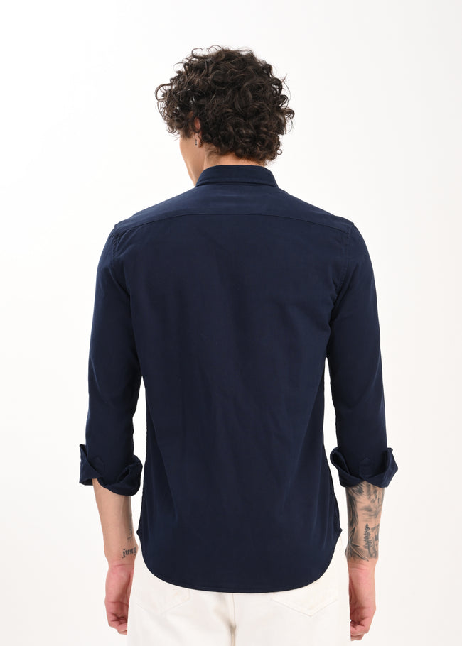 Men Navy Everyday Essential Solid Shirt