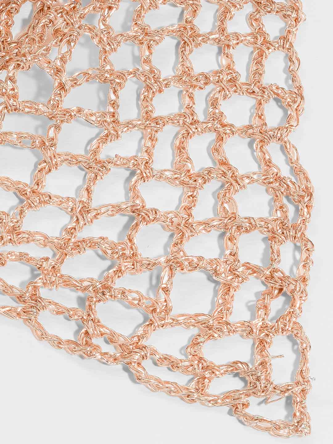 Gold Bohemian Crochet Headscarf