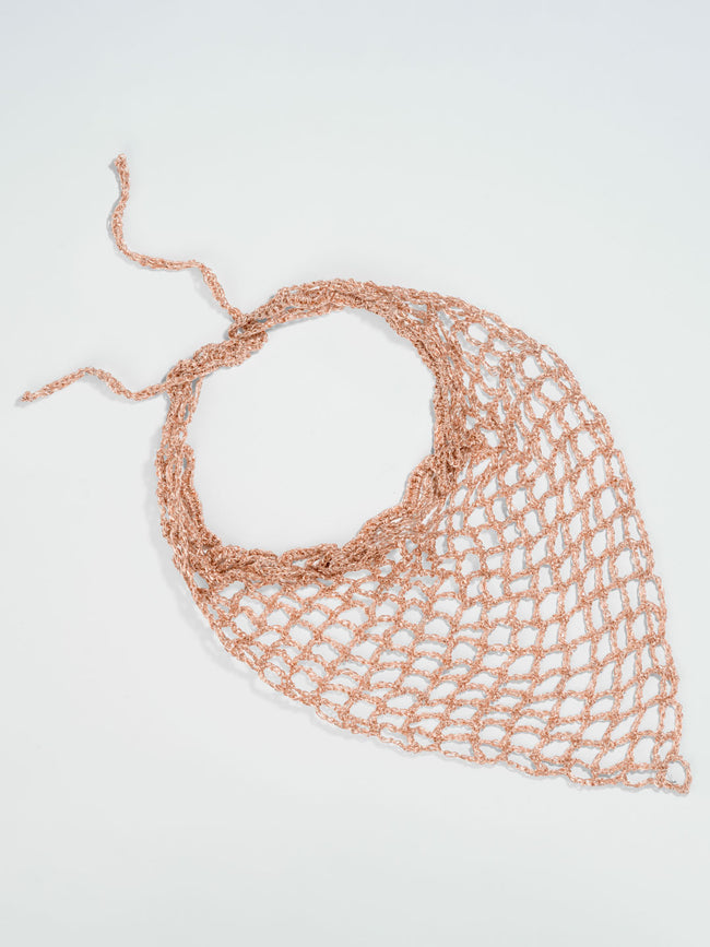 Gold Bohemian Crochet Headscarf