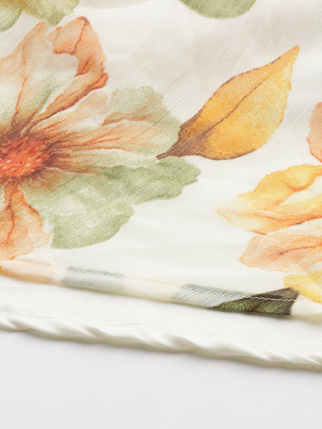 Women Floral Woven Maxi Chiffon Dress