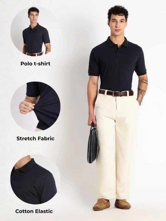Men Premium Stretch Cotton Polo T-Shirt